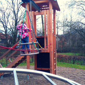 Gondel mit Seilzeug Spielplatz