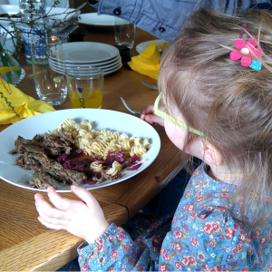 Sauerbraten mit Rotkraut