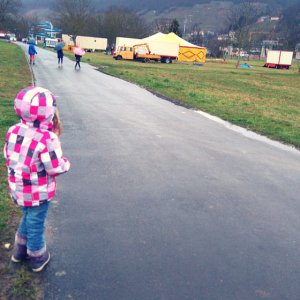 Zirkus bei Regen