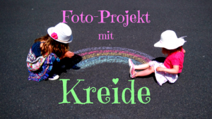 Kreide Fotos mit Kindern