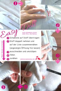 Stoffpuppe DIY selber machen Easy Doll Anleitung