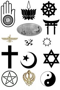 Religionen Symbole