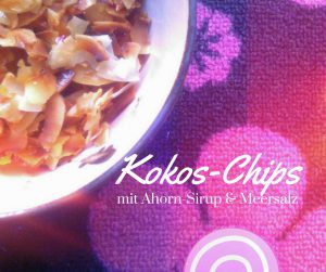 Kokos-Chips gebacken