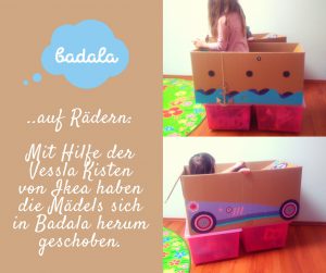 Spielzeugkiste Badala Sticker auf Rädern