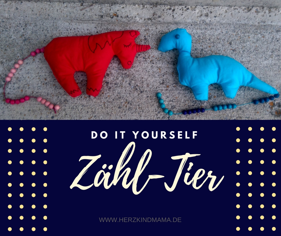 Zähltier DIY Einhorn Dino Vorlagen