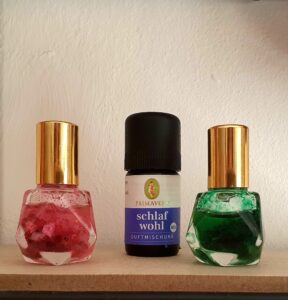Edelstein Roll-On DIY Anleitung Aromatherapie Entspannung Kristall Rollon